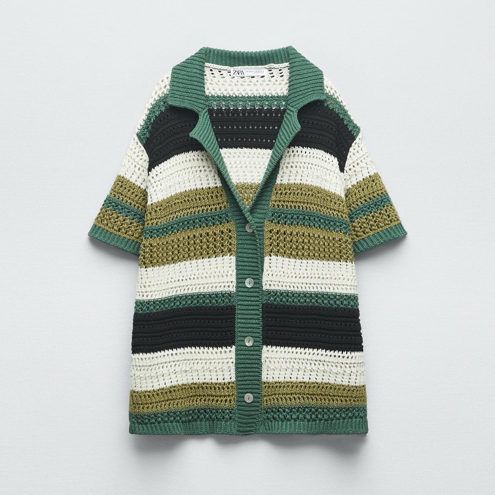 Zara Knit Polo size L-XL